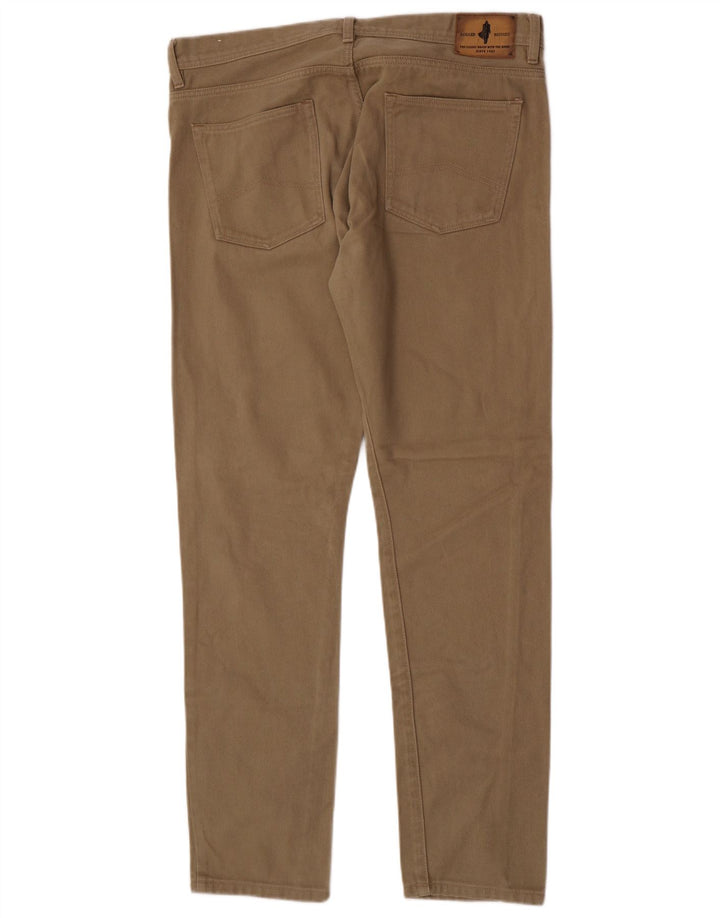 Marlboro Classics Herre Regular Tapered Jeans W38 L34 Beige Bomuld
