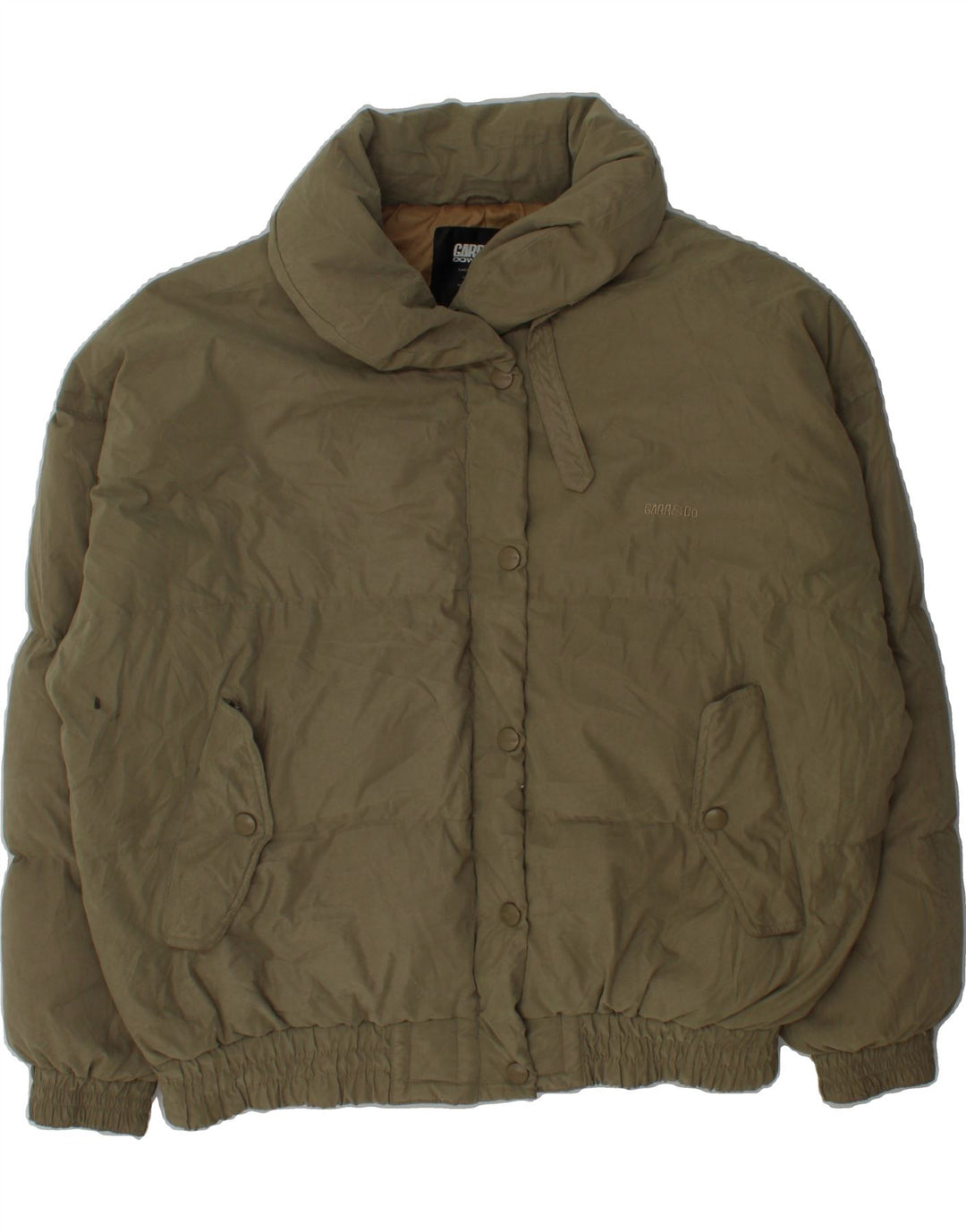 VINTAGE Womens Padded Jacket EU 48/50 2XL Beige Polyester Vintage Vintage and Second-Hand Vintage from Messina Hembry 