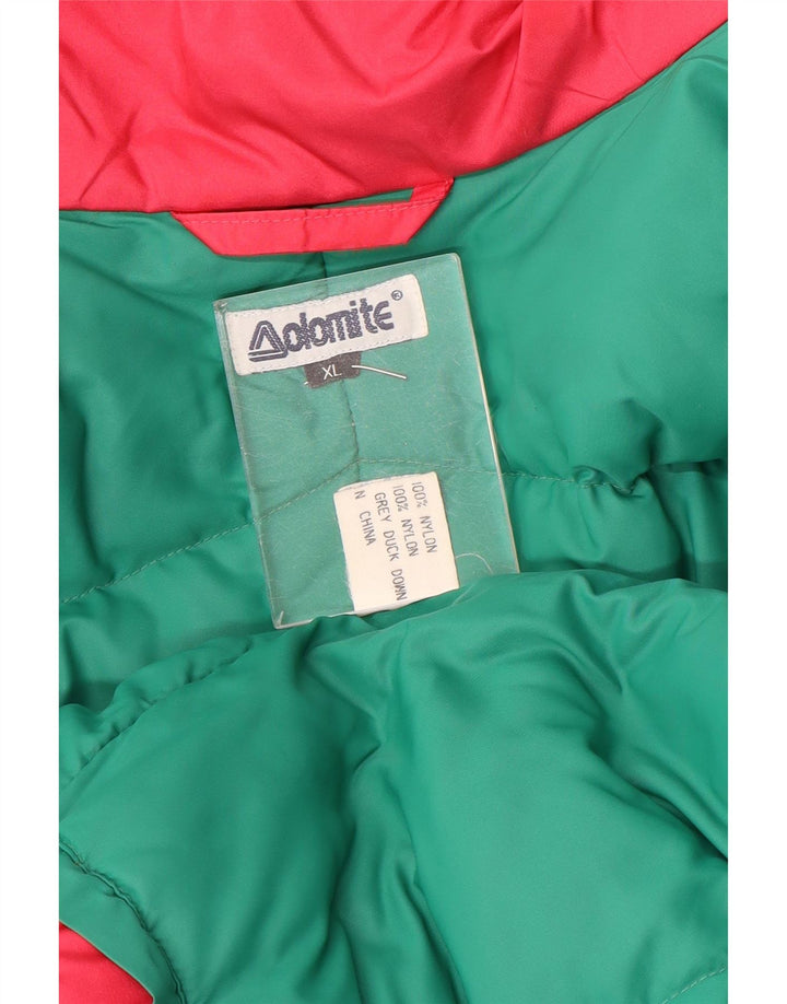 Dolomite Herre polstret jakke UK 42 XL Pink Colourblock Nylon