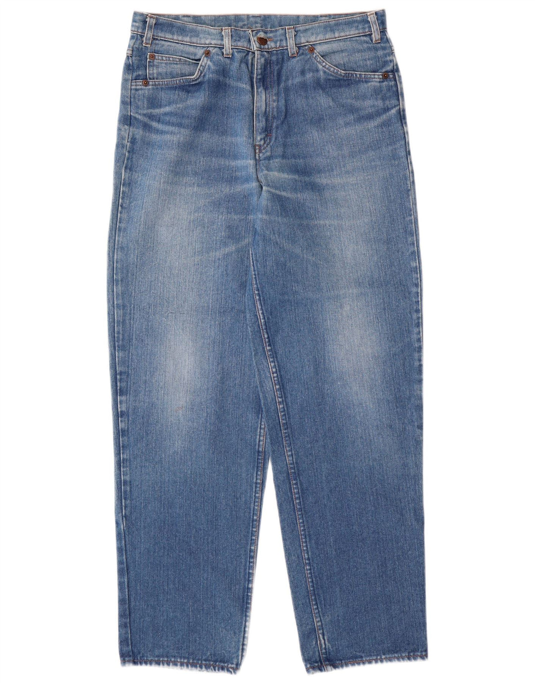 VINTAGE koniske jeans til kvinder W32 L31 blå bomuld