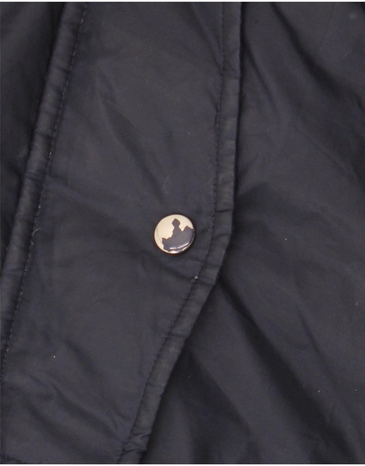 VINTAGE Skijakke til mænd UK 42 XL Navy Blue Nylon