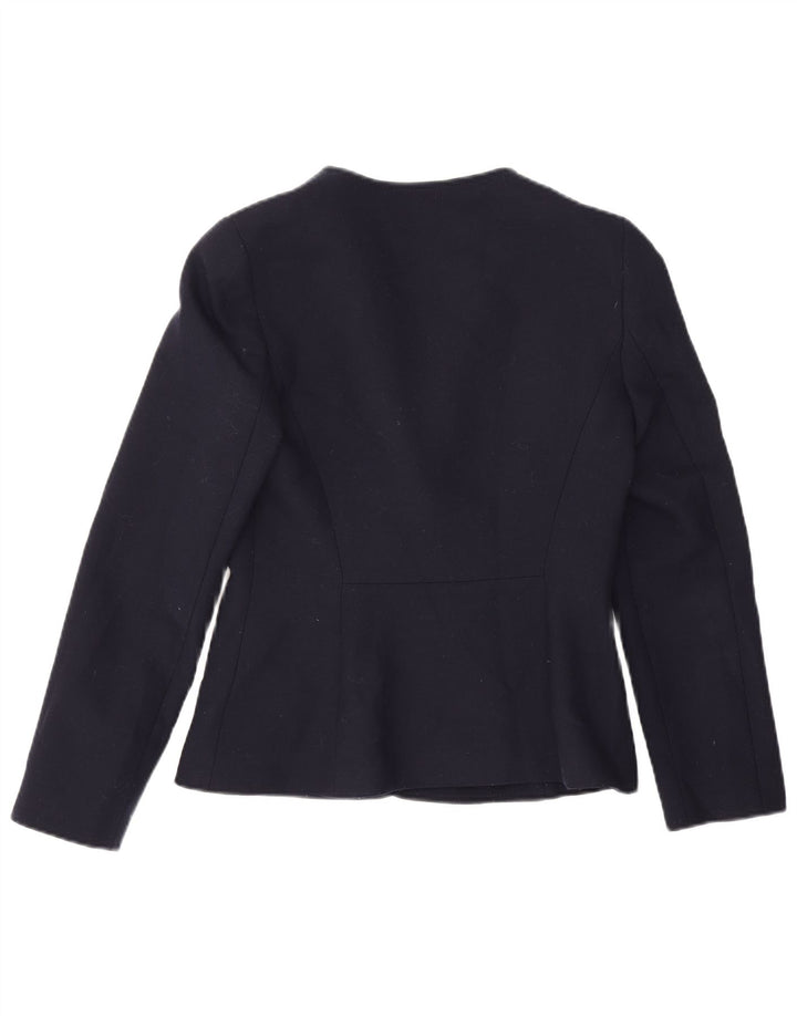 Luisa Spagnoli Dame Open Blazer Jacket IT 42 Medium Navy Blue