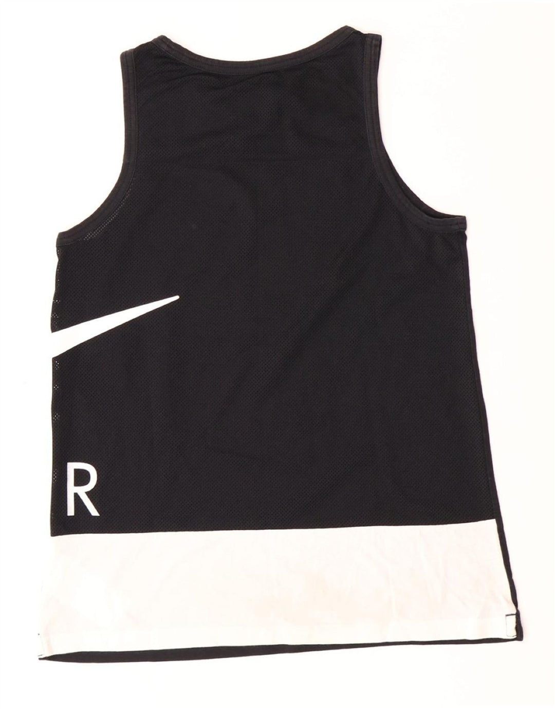 NIKE Drenge Grafisk Vest Top 13-14 år XL Sort Colourblock Bomuld