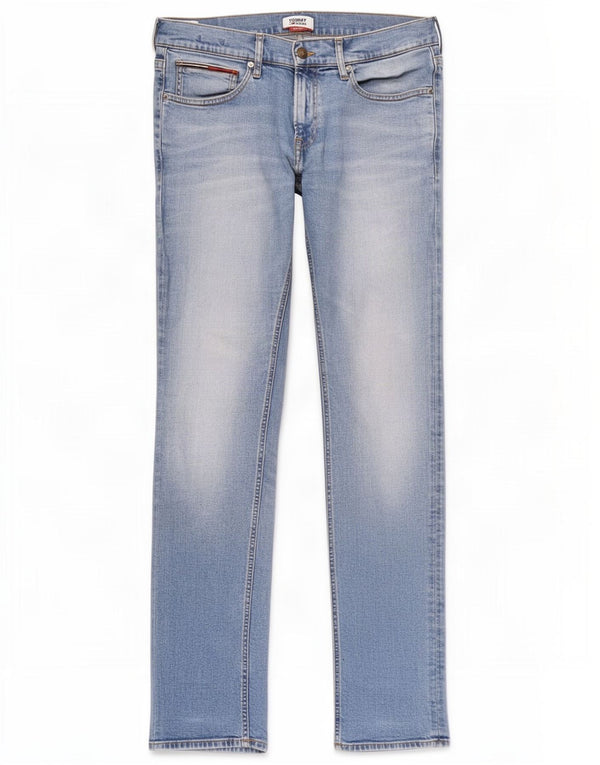 Tommy Hilfiger Slim Jeans til mænd W32 L34 Blue Cotton
