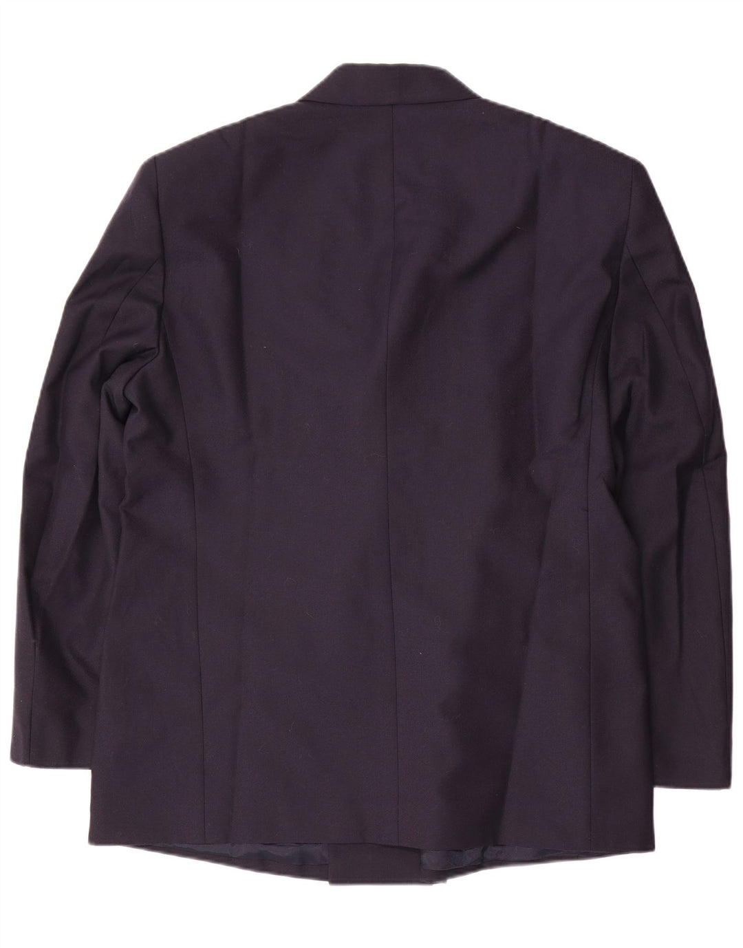 Vintage herre dobbeltradet blazerjakke IT 58 4XL marineblå jomfruuld