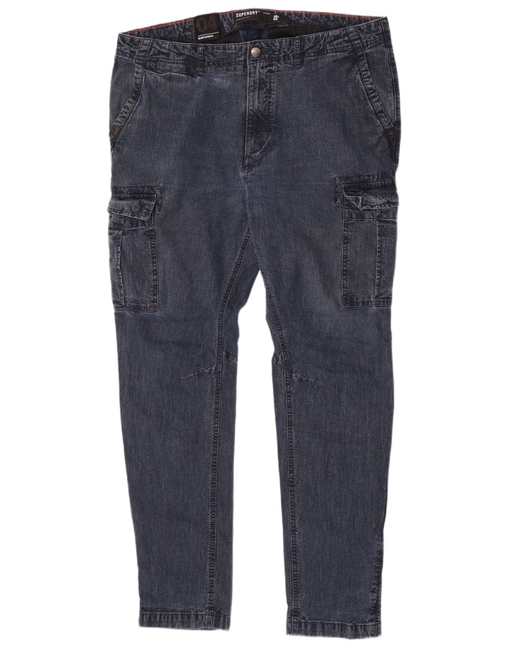Superdry Herre Cargo Slim Jeans W36 L32 Blå Bomuld