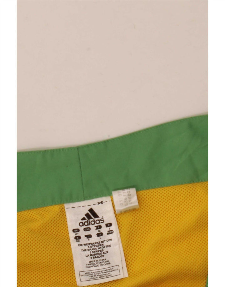 Adidas grafiske badeshorts til mænd Medium Gul Colourblock Polyester