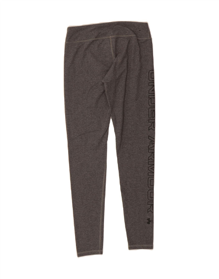 UNDER ARMOUR Womens Graphic Leggings UK 10 Small  Grey Cotton Vintage Under Armour and Second-Hand Under Armour from Messina Hembry 