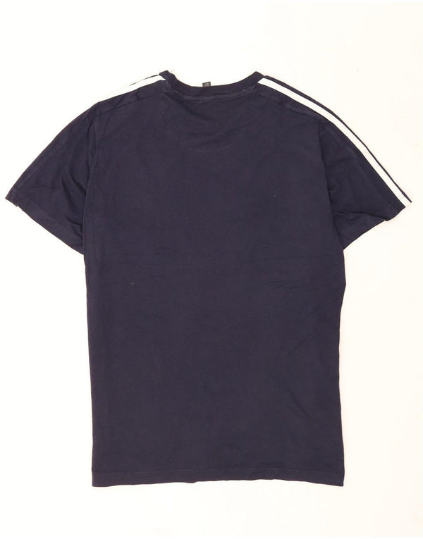 Adidas herre T-shirt top XL marineblå bomuld