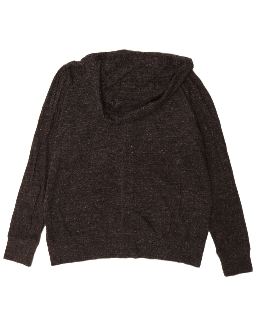 Nike hættetrøje med lynlås til kvinder UK 18 XL Grå Flecked Bomuld