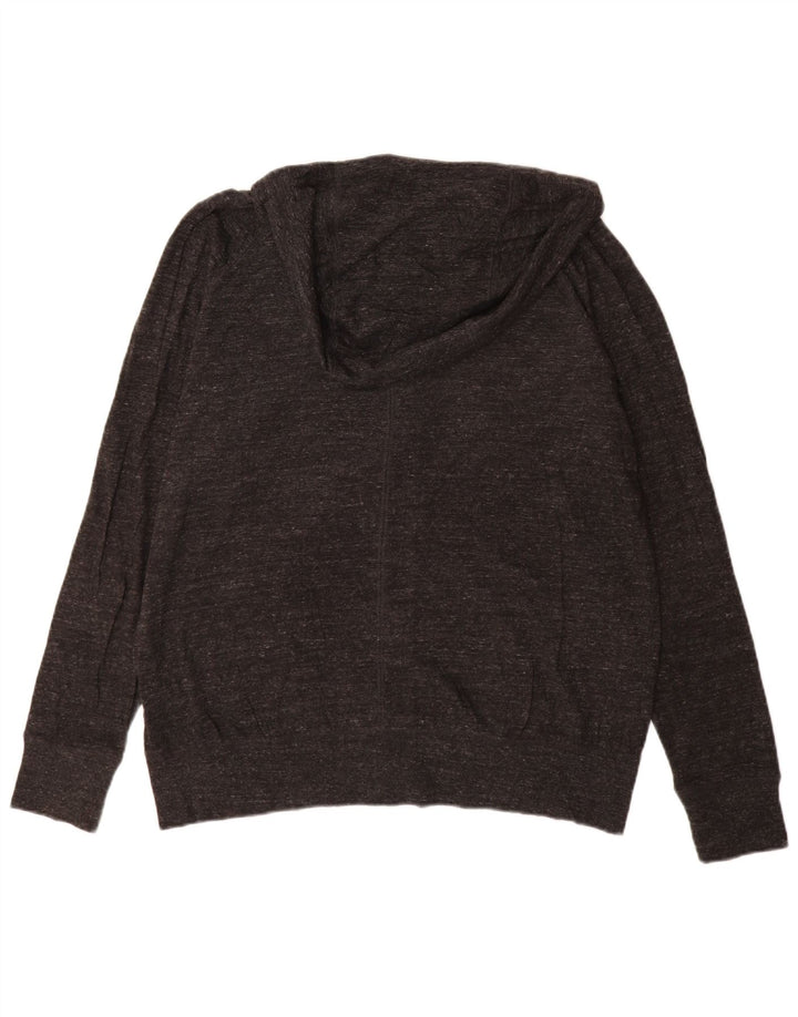 Nike hættetrøje med lynlås til kvinder UK 18 XL Grå Flecked Bomuld