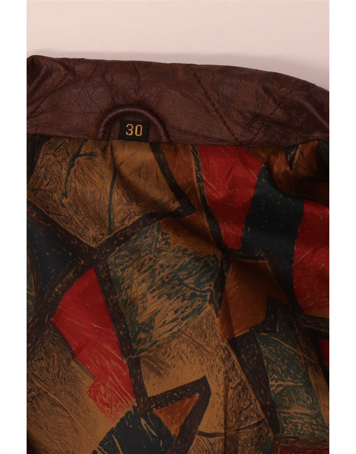 Vintage herre læderjakke UK 42 XL Brun