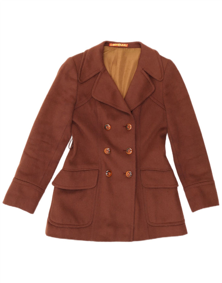 Happening Dame Dobbeltradet Blazer Jacket IT 40 Lille Brun