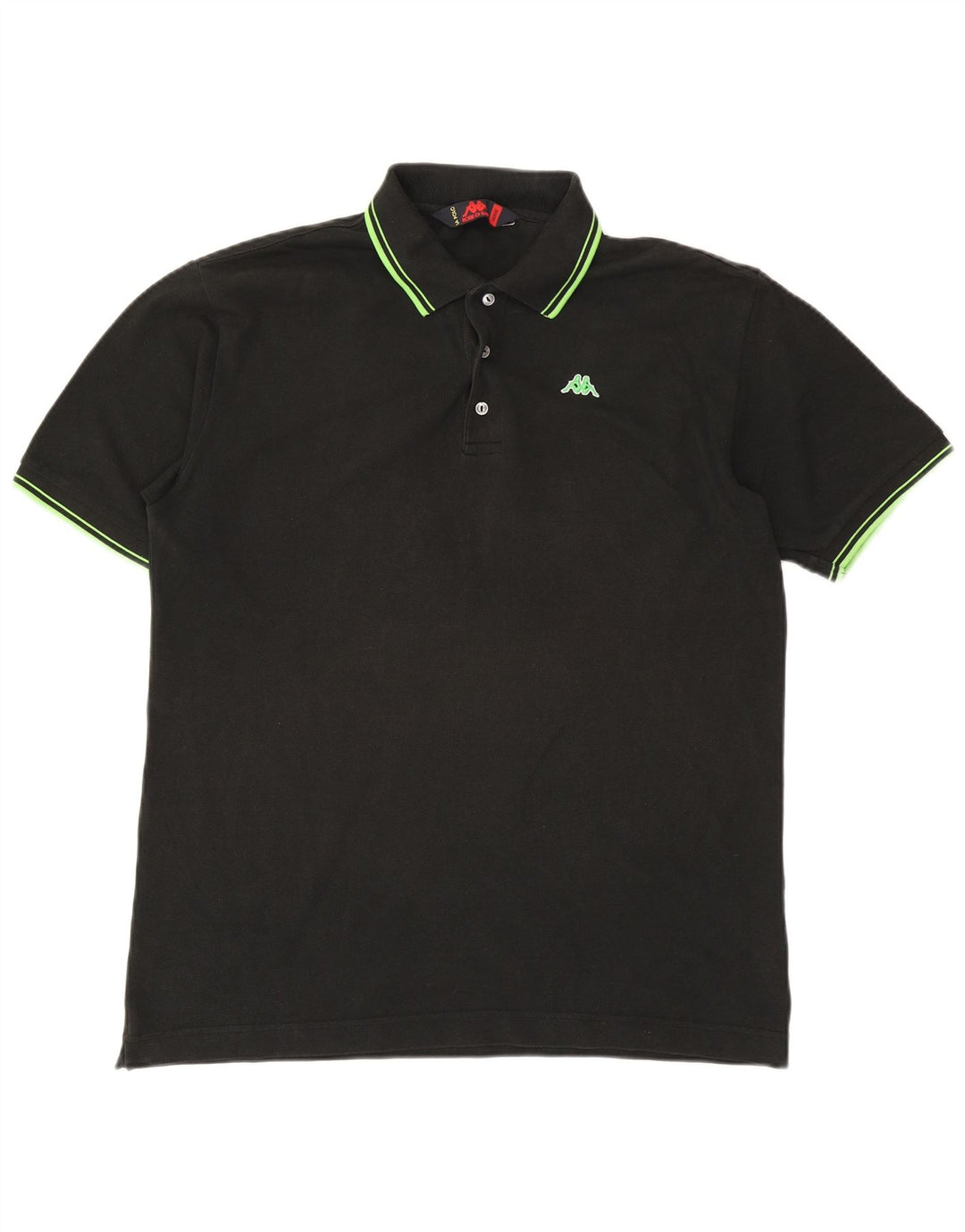 KAPPA Herre poloshirt Stor sort bomuld