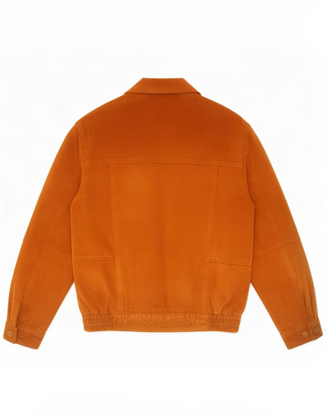 Kingfield Herre Ruskind Bomber Jacket UK 40 Stor Brun Læder