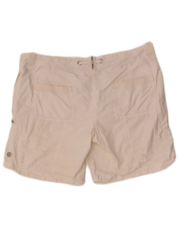 Tænk Pink Dame Cargo Shorts W30 Medium White Bomuld