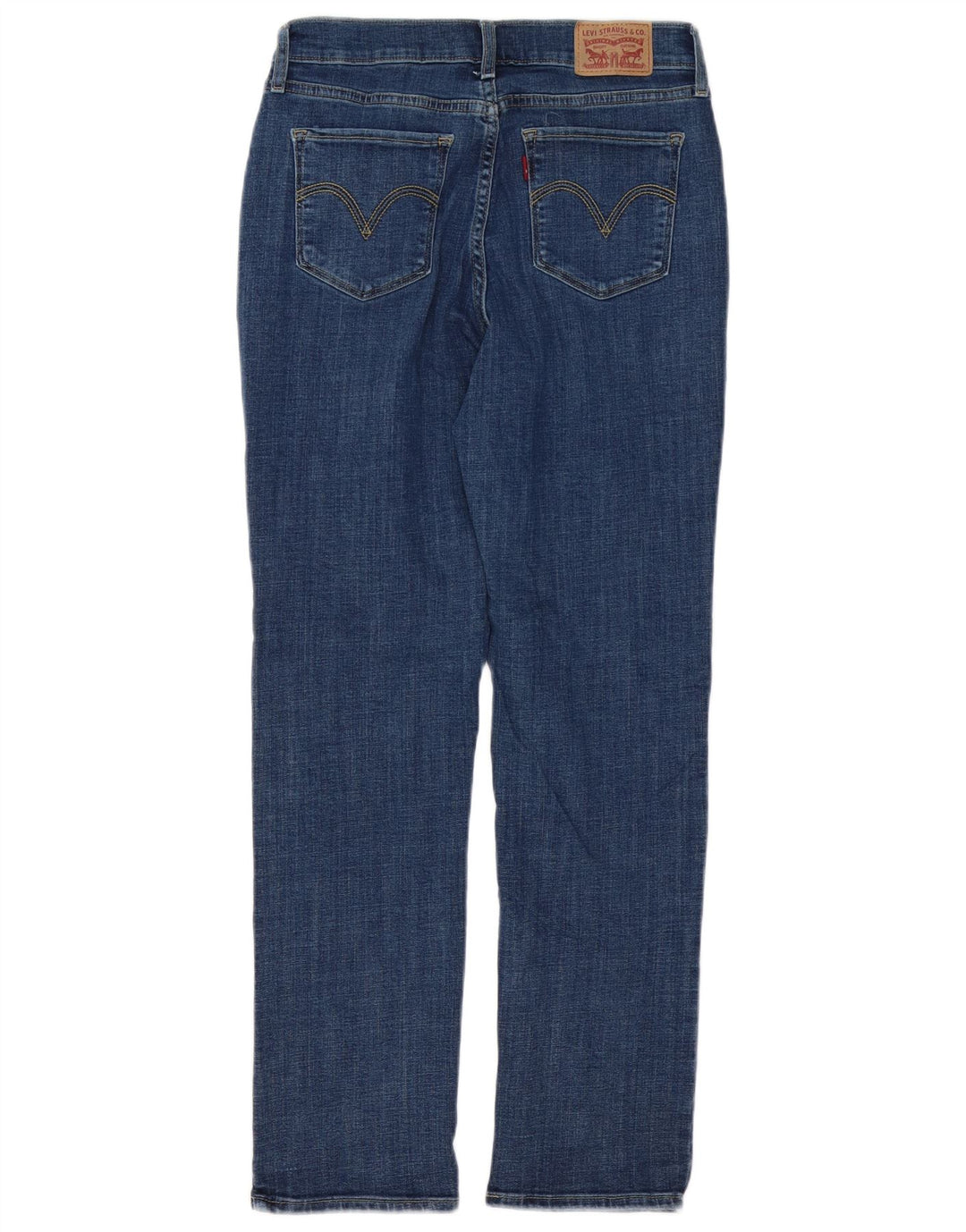 LEVI'S Dame Classic Fit Straight Jeans W27 L28 Blå Bomuld