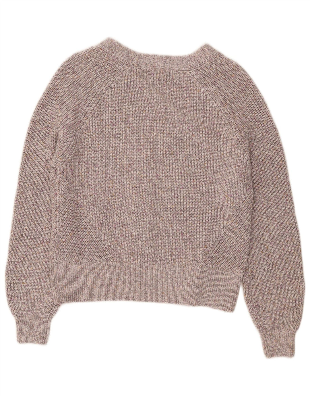 MARKS & SPENCER Dame cardigan sweater UK 14 Medium Grey Flecked Bomuld