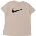 Nike Dame Dri Fit Grafisk T-Shirt Top UK 16 Large White