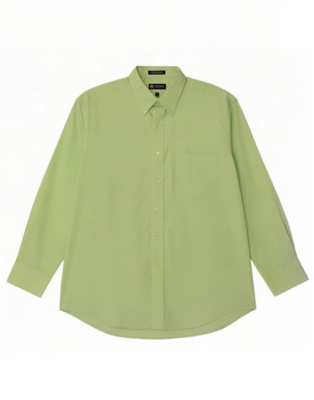 Chaps Herre Regular Fit skjorte str. 16 1/2 Large Green Cotton