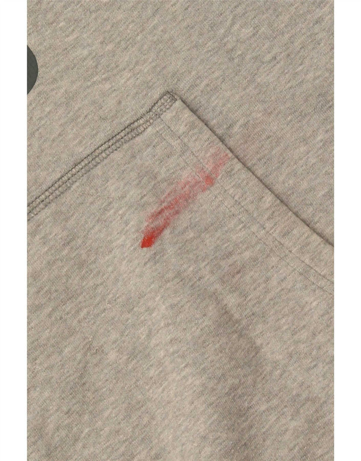Jack Wills Grafisk hættetrøje til mænd, lille grå bomuld
