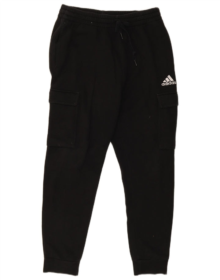 Adidas Herre Cargo Træningsdragt Bukser Joggers Medium Sort Bomuld