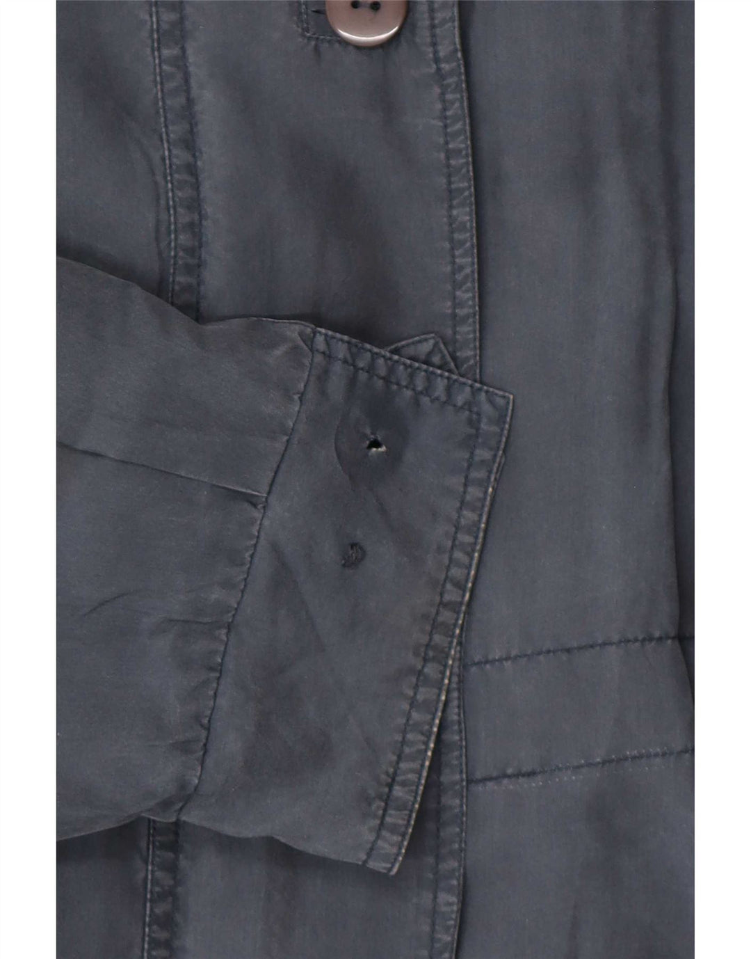 Astrolabio Womens Utility Jacket IT 42 Medium Grey Silk