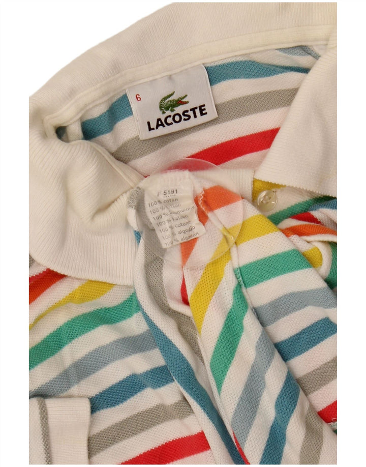 Lacoste herre poloskjorte str. 6 XL Flerfarvet stribet bomuld