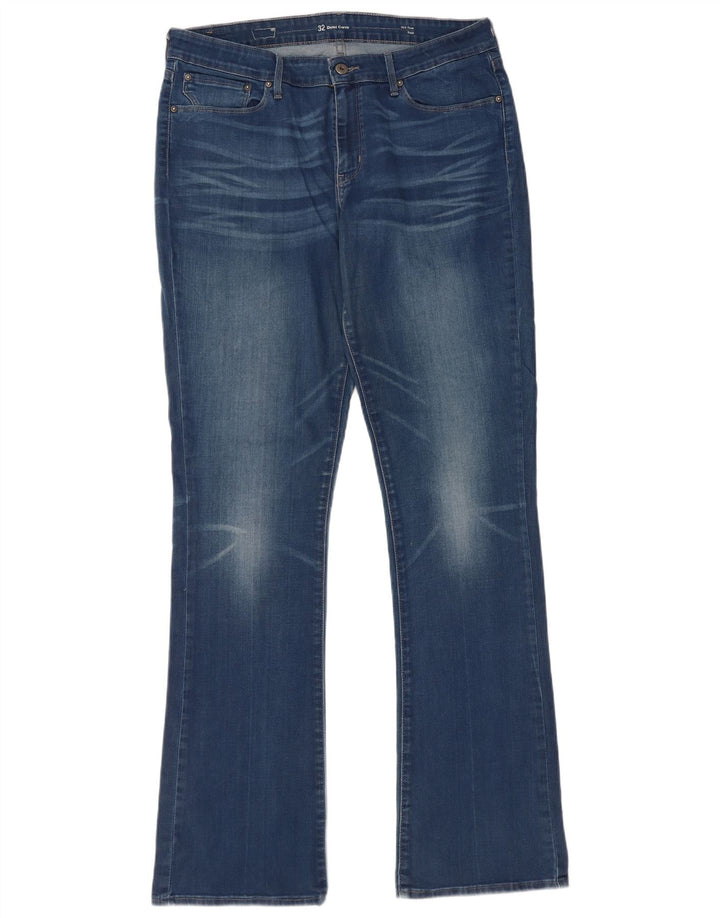 Levi's Womens Demi Curve Mid Rise Bootcut Jeans W32 L34 Blue Cotton