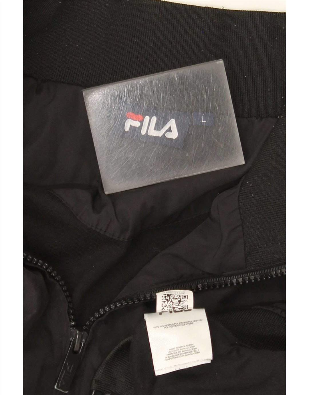 Fila Bomberjakke til mænd UK 40 Large Black Colourblock Polyester
