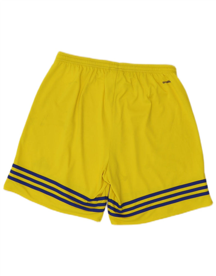 Adidas Herre Climalite Sportshorts store gule polyester