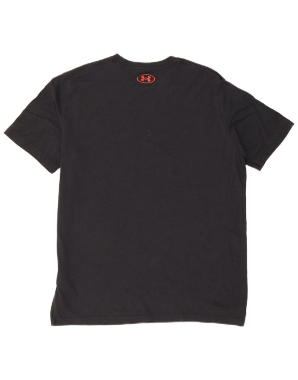 Under Armour Herre grafisk T-shirt Top Stor sort bomuld
