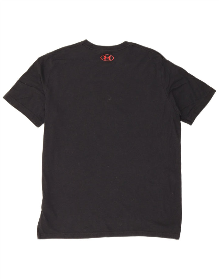 Under Armour Herre grafisk T-shirt Top Stor sort bomuld
