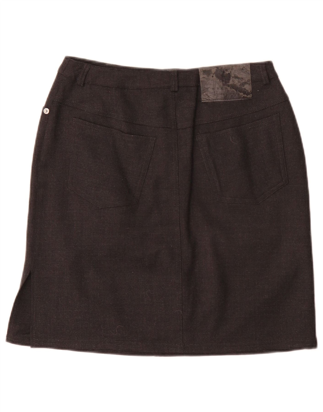 Marella Dame Mini Nederdel UK 10 Small W28 Sort Uld