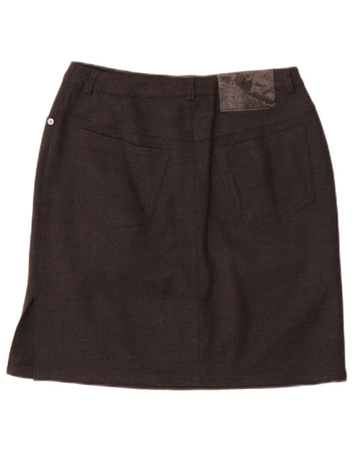 Marella Dame Mini Nederdel UK 10 Small W28 Sort Uld