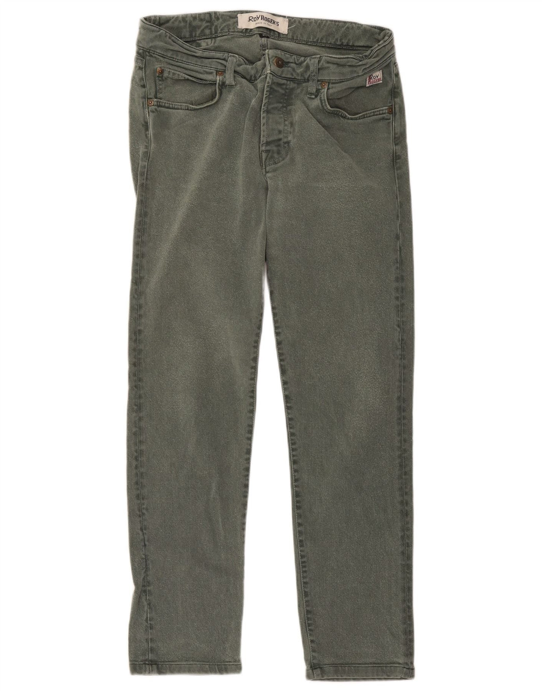 Roy Rogers Straight Jeans til mænd W34 L28 Grøn Lyocell