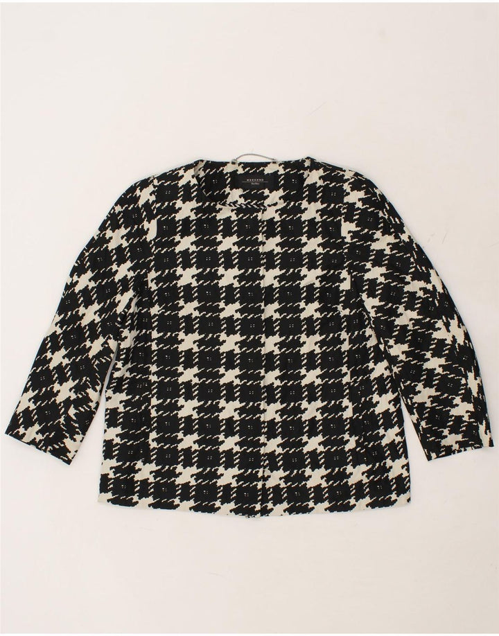 MAX MARA Dame Blazer Jacket UK 12 Medium Sort Ternet polyester