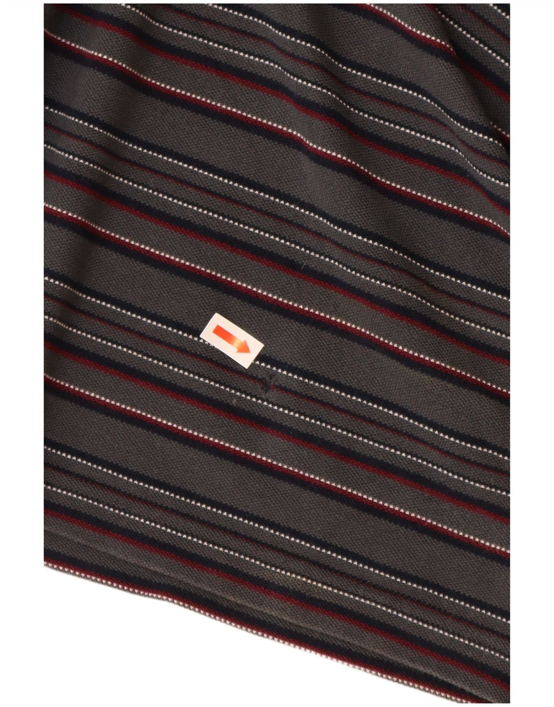 FRED PERRY Langærmet poloshirt til mænd mellem grå stribet bomuld