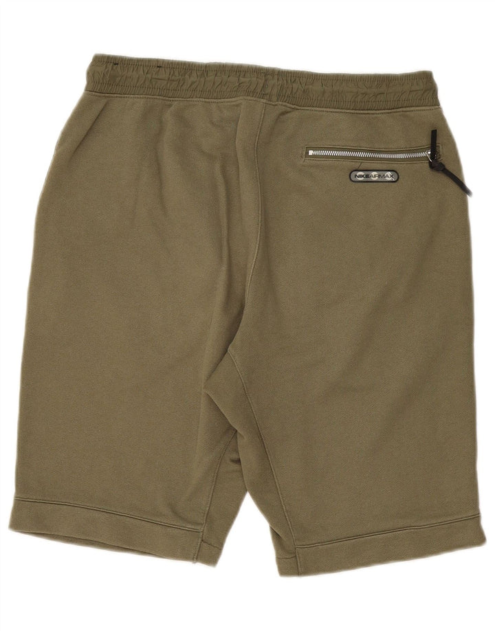 NIKE Grafiske sportsshorts til mænd, medium Khaki Bomuld