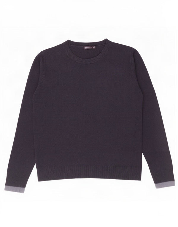 Marks & Spencer Dame sweater med rund hals DK 12 Medium Navy Blue