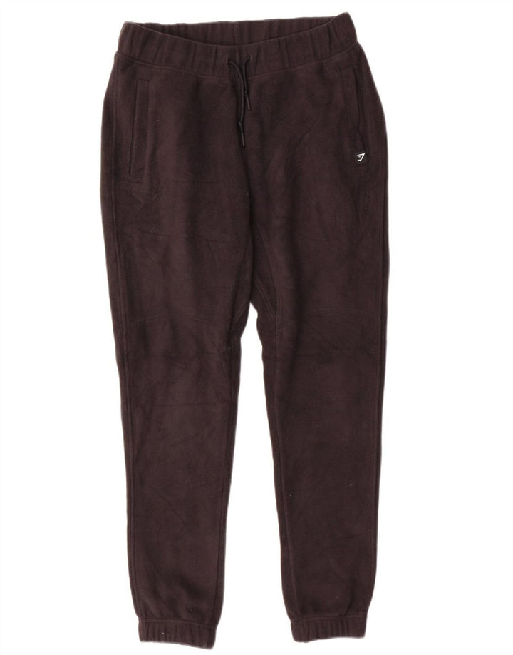 Gymshark Herre Fleece træningsdragt Bukser Joggers Small Black Polyester