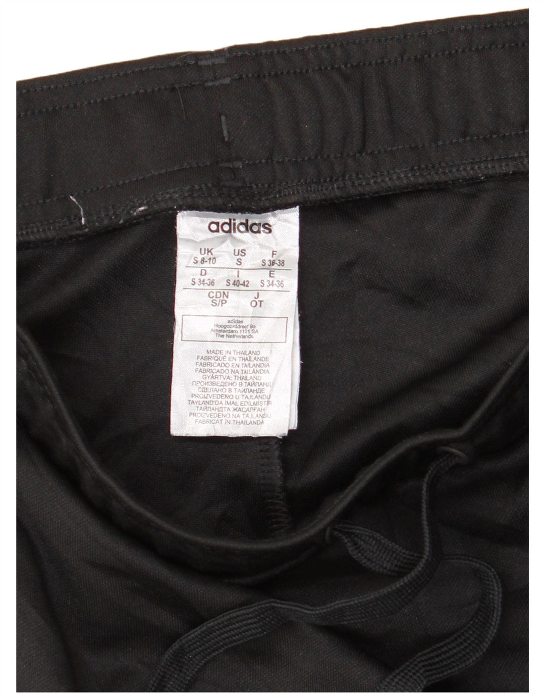 Adidas Træningsdragtsbukser til kvinder UK 8/10 Small Black Polyester