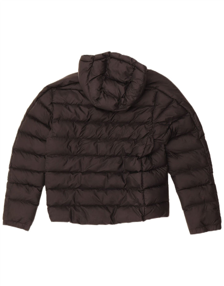 Adidas Herre hættepolstret jakke UK 36 Small Black Colourblock Polyacrylic