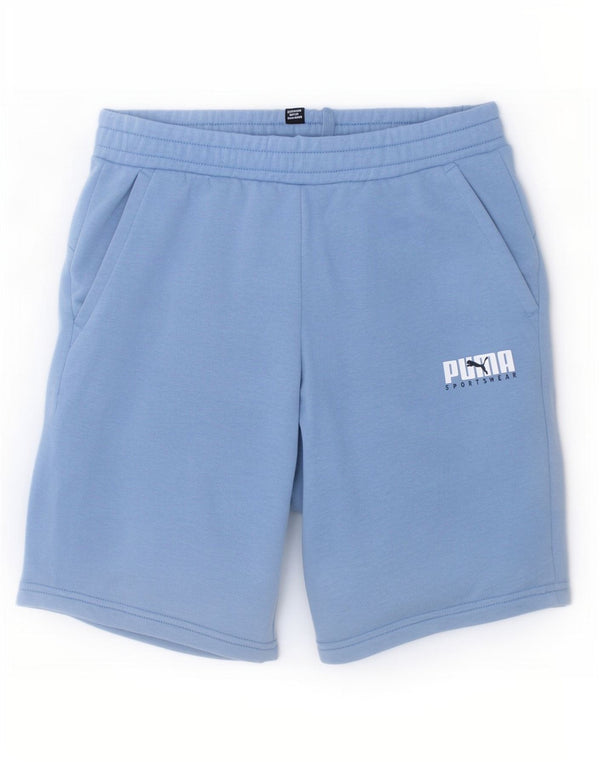 Puma Boys Sports Shorts 13-14 år Blå Bomuld