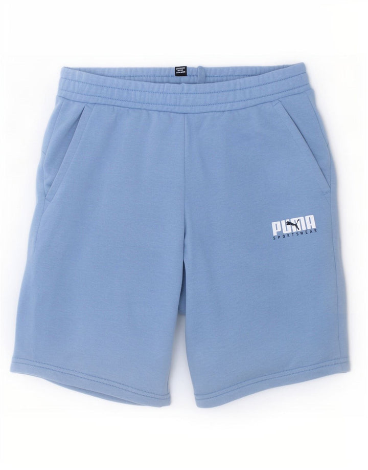 Puma Boys Sports Shorts 13-14 år Blå Bomuld