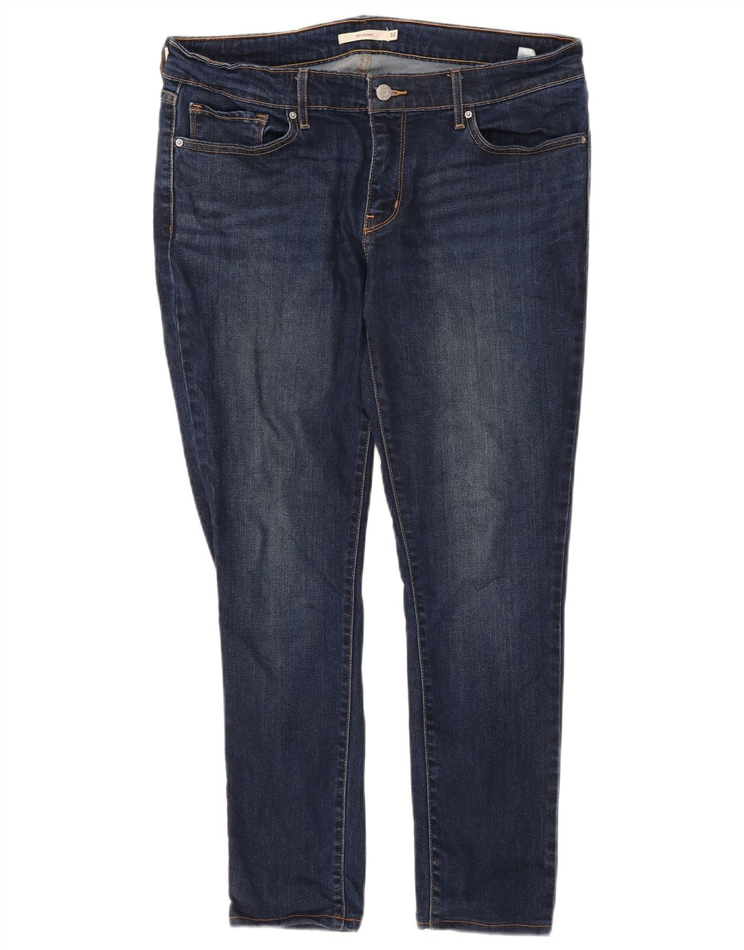 Levi's Dame 711 Skinny Jeans W32 L27 Blå Lyocell