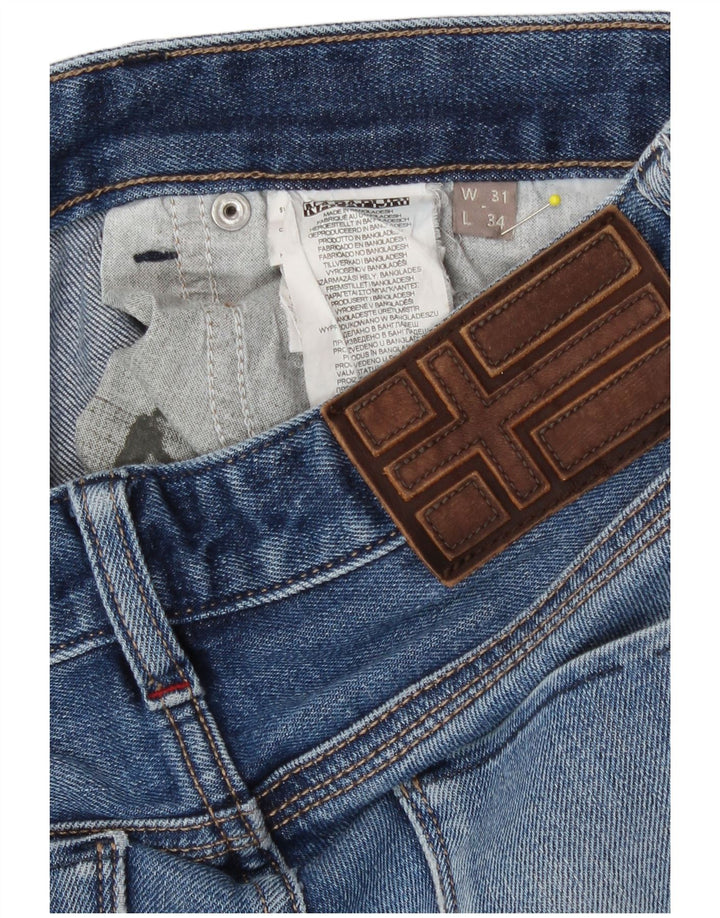 Napapijri Straight Jeans til mænd W31 L34 Blå bomuld
