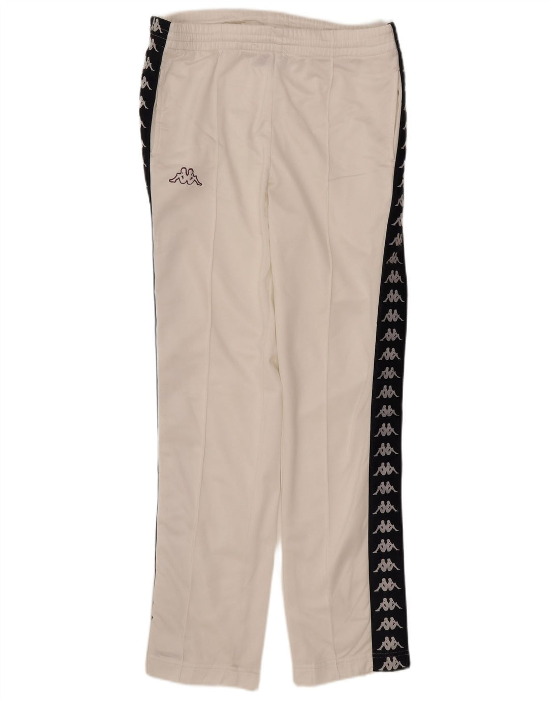Kappa Herre grafisk træningsdragt Bukser Small White Colourblock Polyester