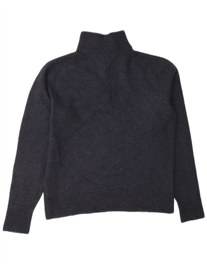 Tommy Hilfiger Herre Zip Neck Jumper Sweater 2XL Navy Blue Wool