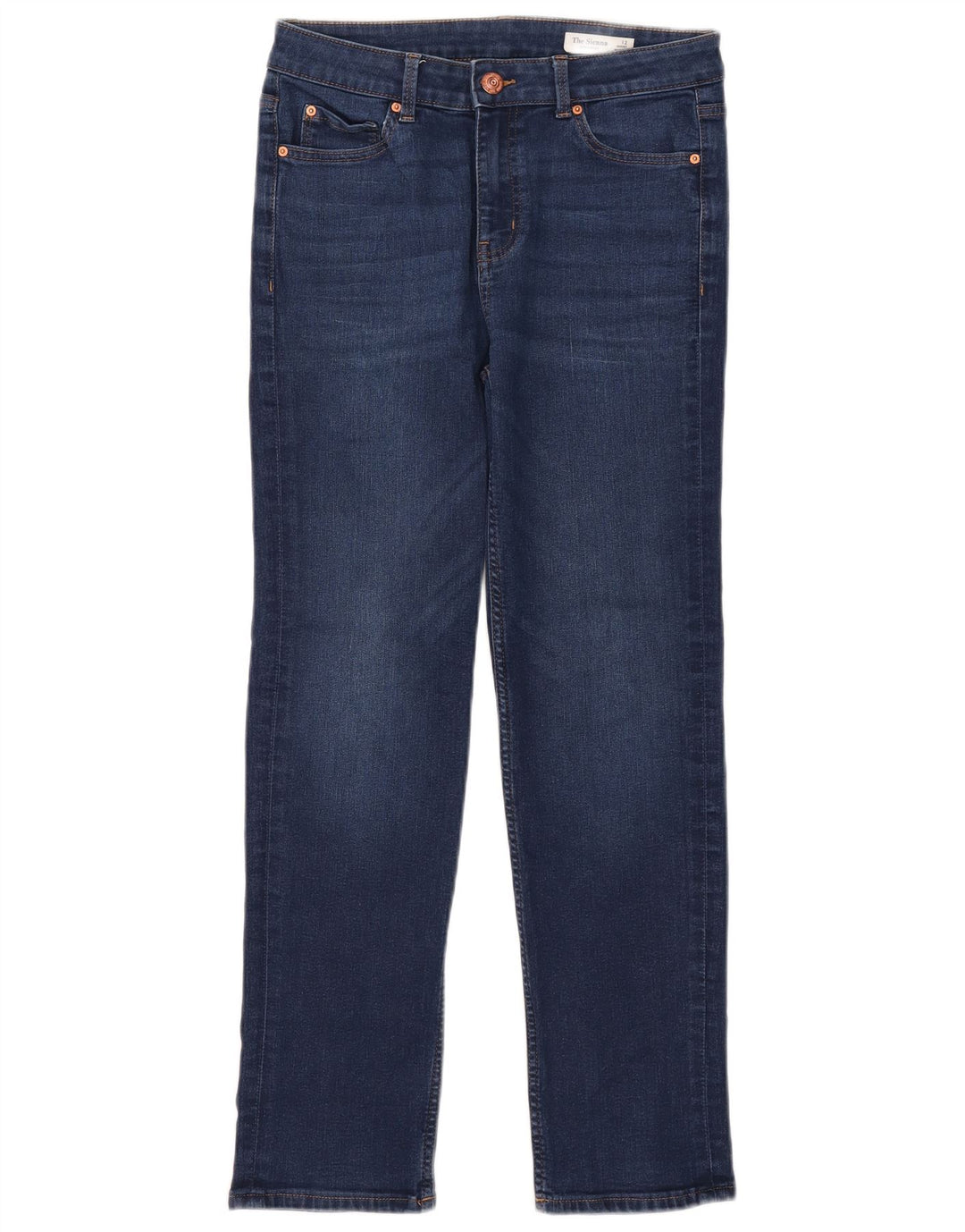 Marks & Spencer Womens The Sienna Straight Jeans UK 12 Medium W29 L27 Blue